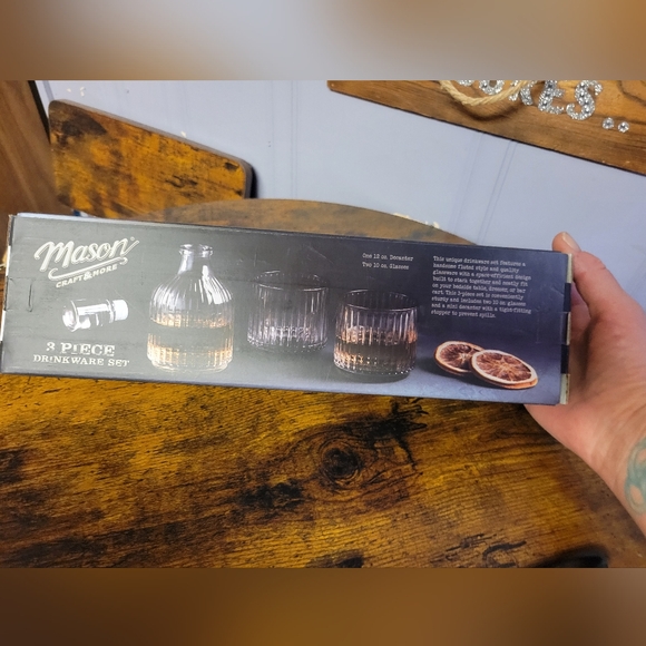 Mason Craft & More Purple Glass 3 piece drinkware set - Picture 5 of 9